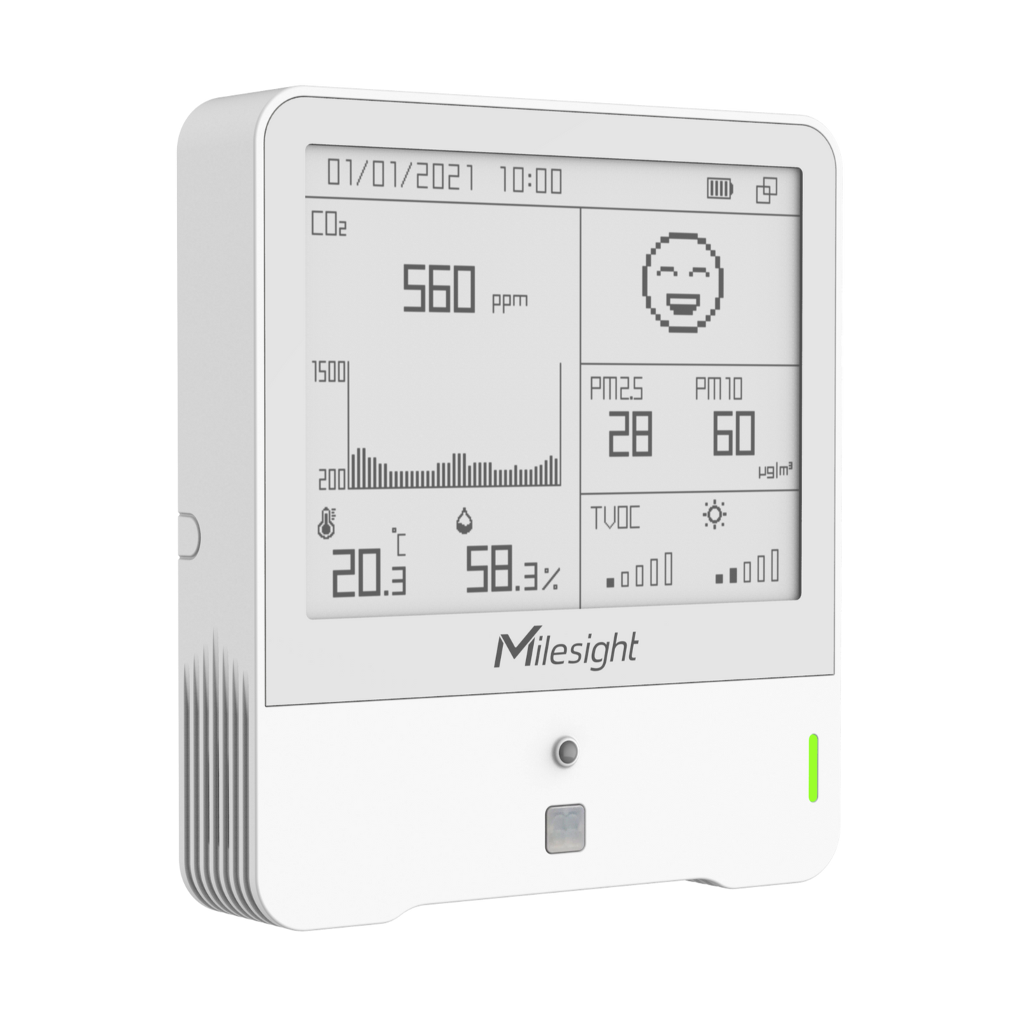 Milesight AM308 LoRaWAN 9-in-1 Indoor Air Quality Sensor