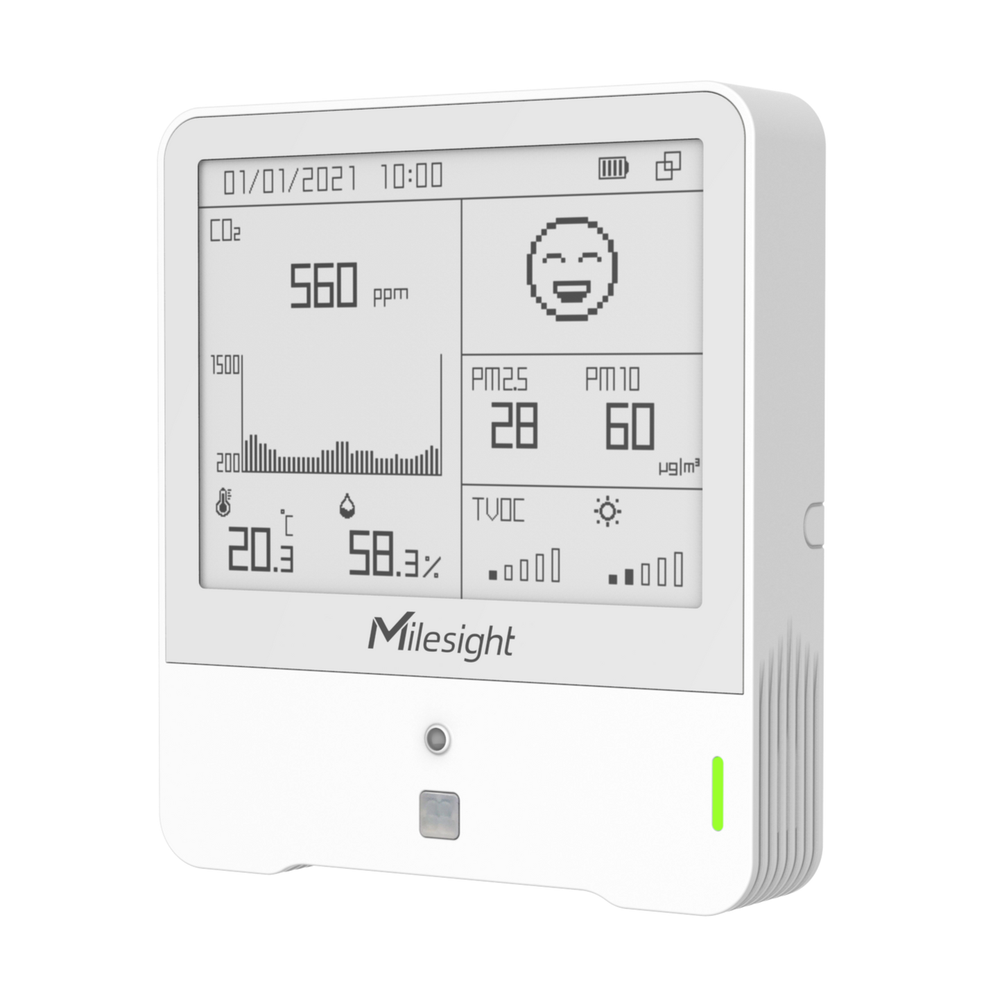 Milesight AM308 LoRaWAN 9-in-1 Indoor Air Quality Sensor
