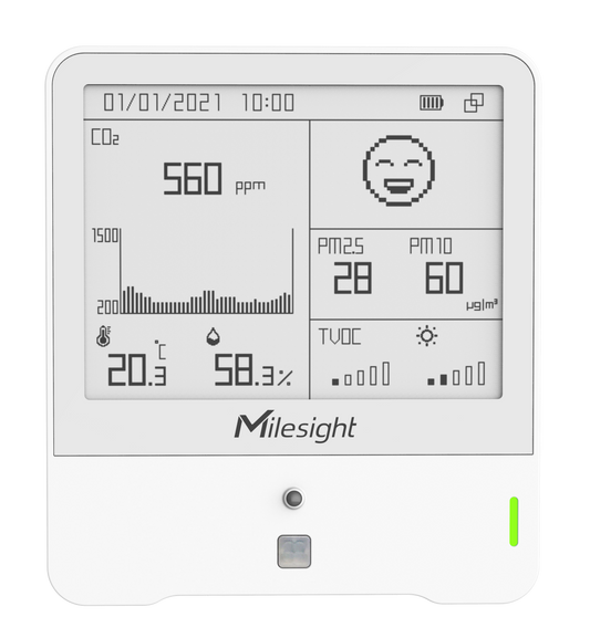 Milesight AM308 LoRaWAN 9-in-1 Indoor Air Quality Sensor